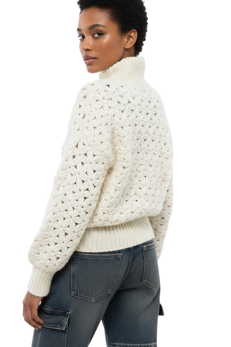 White Knitted Sweater 2