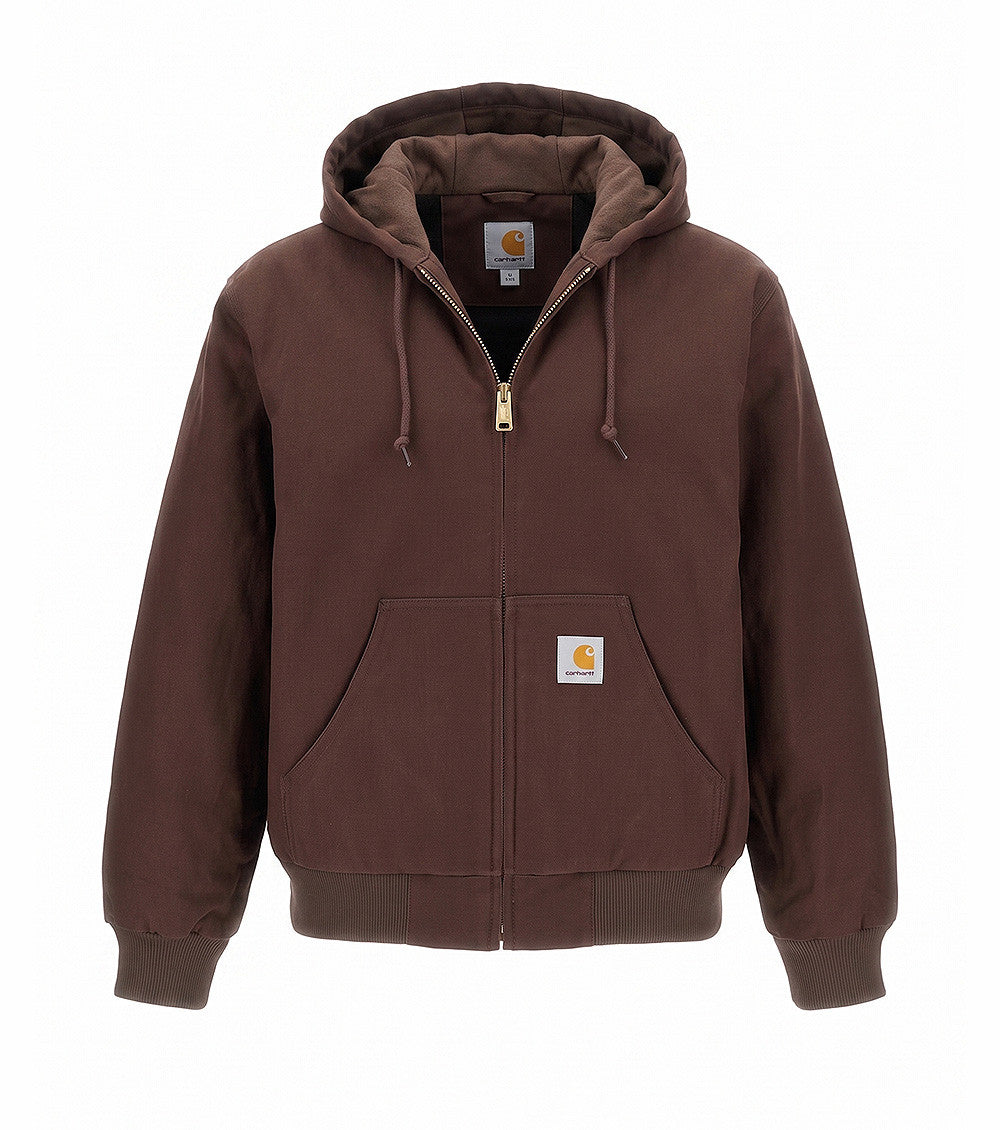 Brown Zip Up Hood Jacket 1