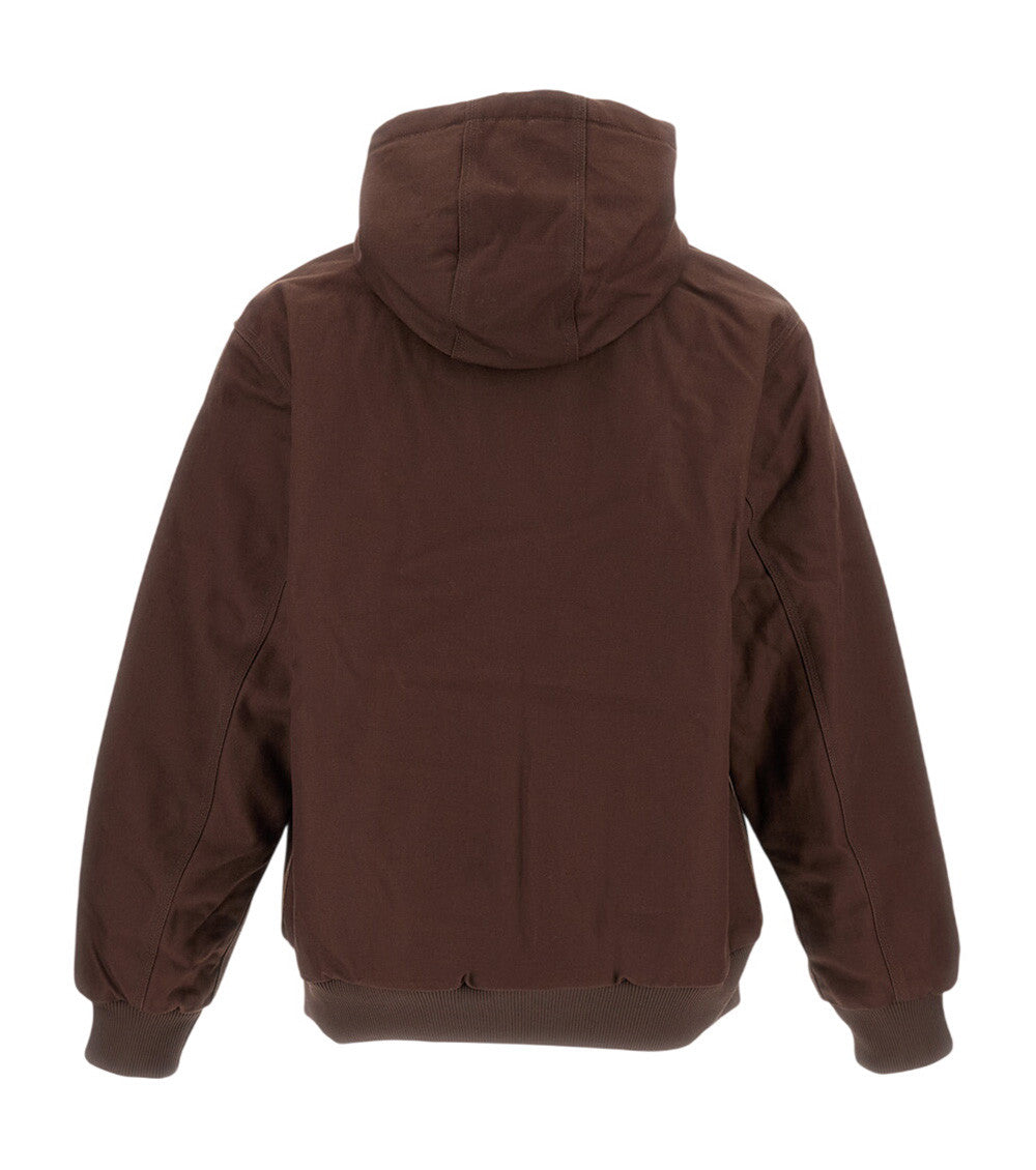 Brown Zip Up Hood Jacket 2