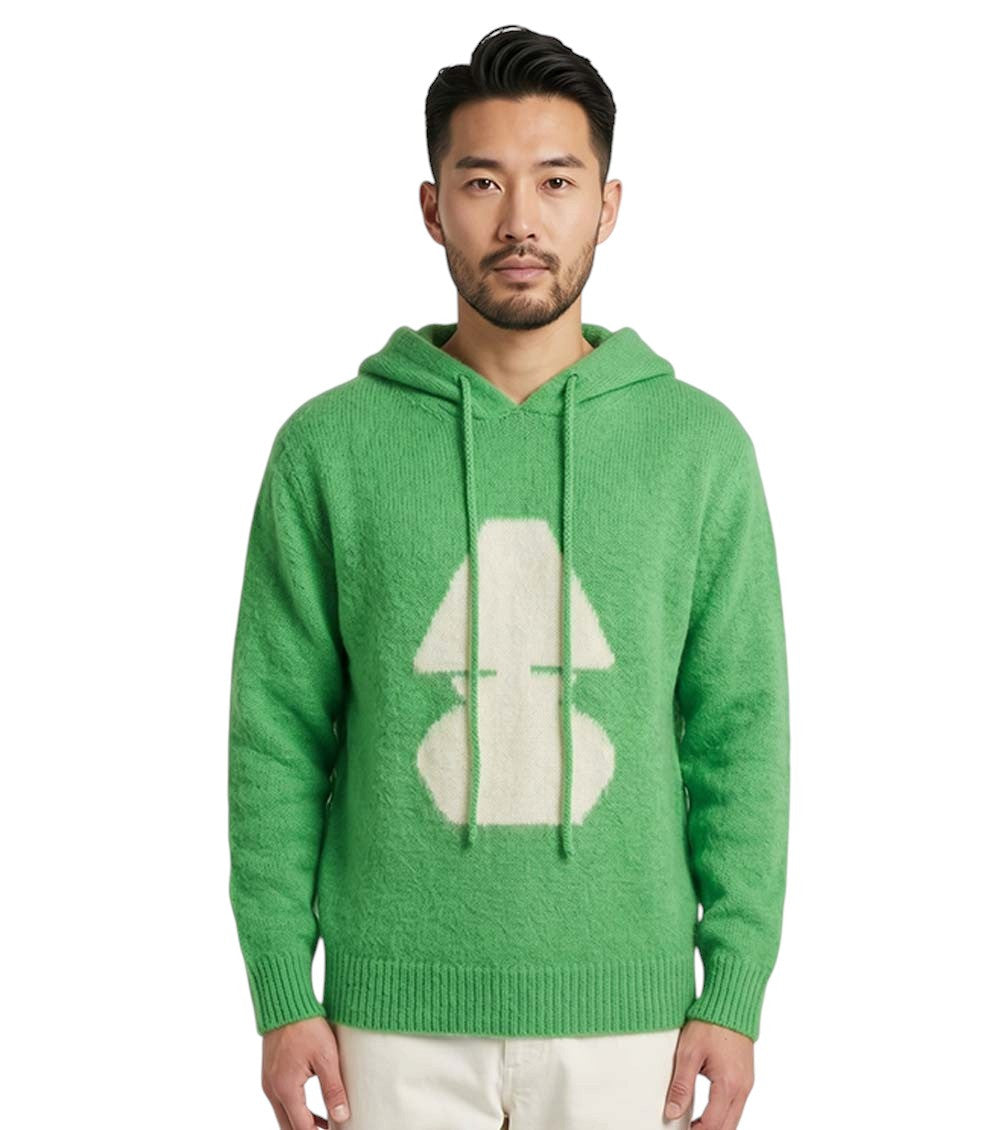 Green Logo Hooded Sweater 1