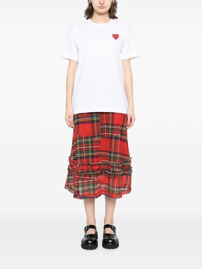White Rhinestone-Emblem T-Shirt 3