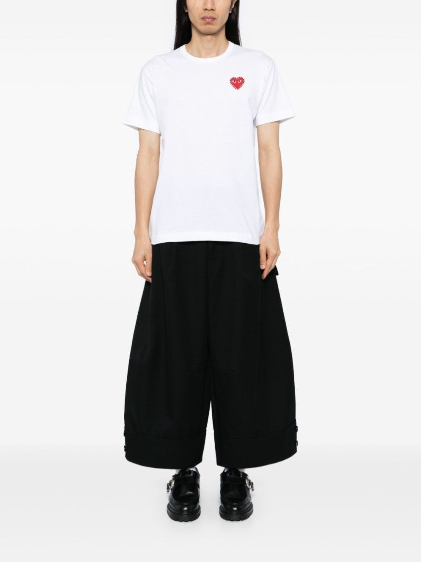 White Rhinestone-Emblem T-Shirt 4