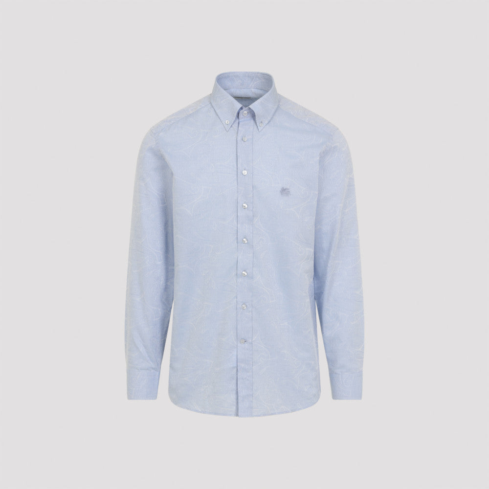 Blue Logo Embroidered Shirt 3