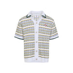 Multi Color Short Sleeves Stripe Shirt 1