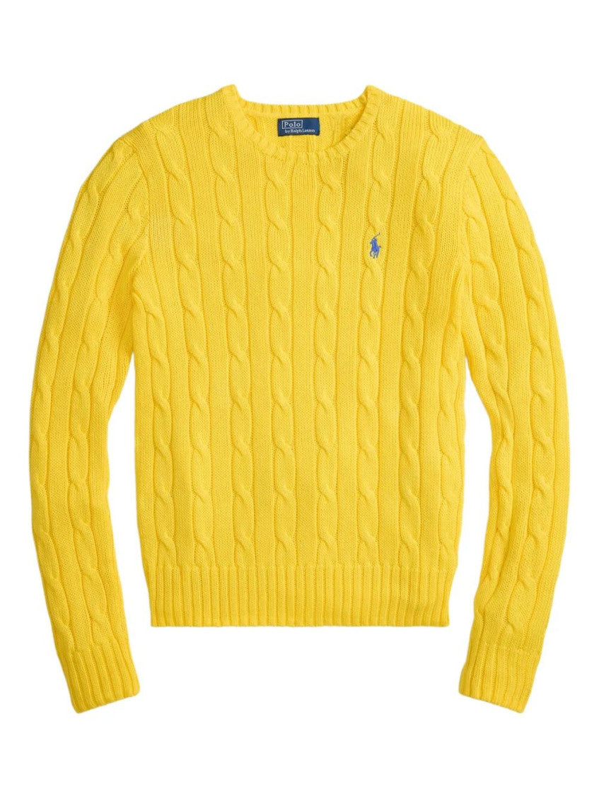 Yellow Cable-knit Sweater 1