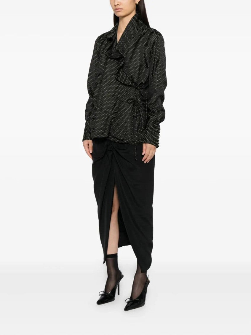Black Ruffled Top 2