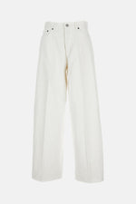 Ecru Wide-leg Jeans 1