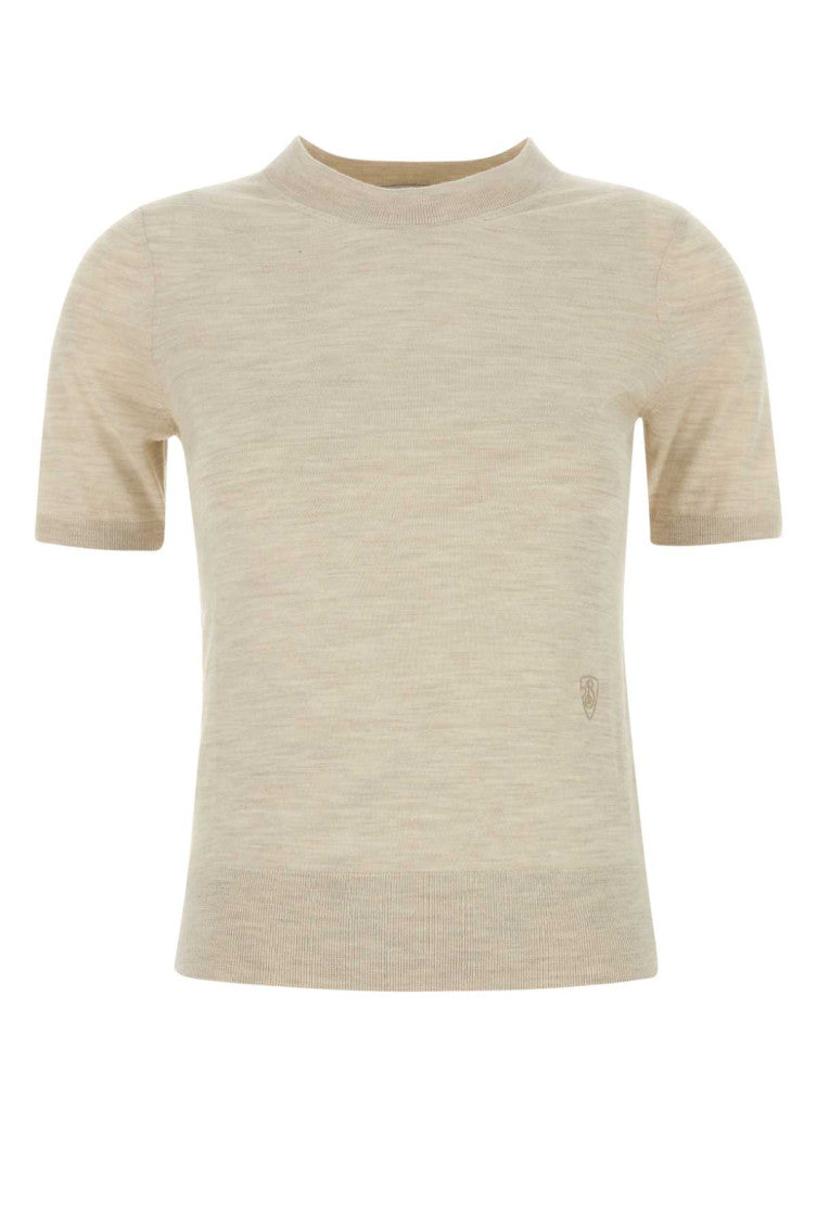 Light Beige Wool T-shirt 1