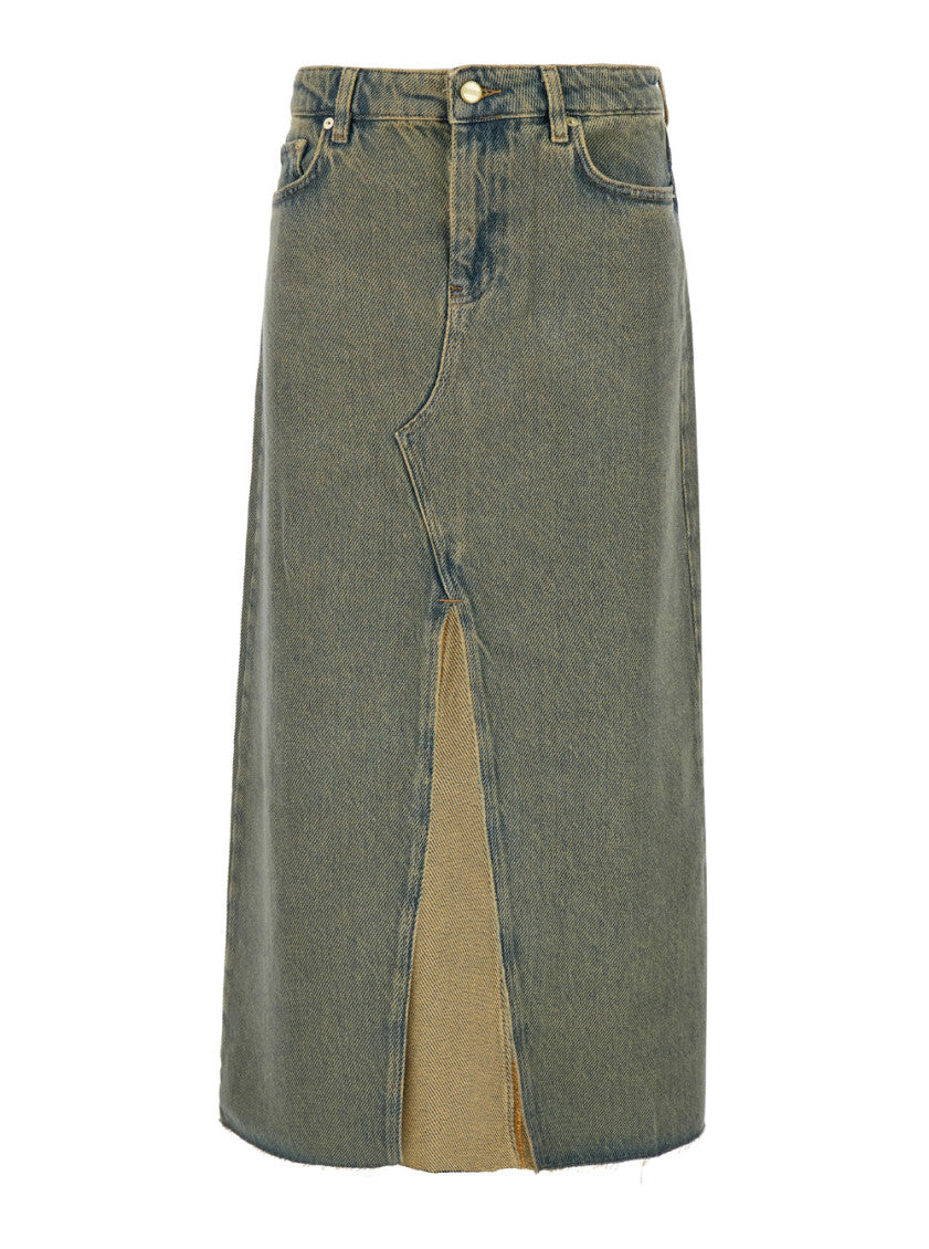 Light Blue Overdyed Heavy skirt 1