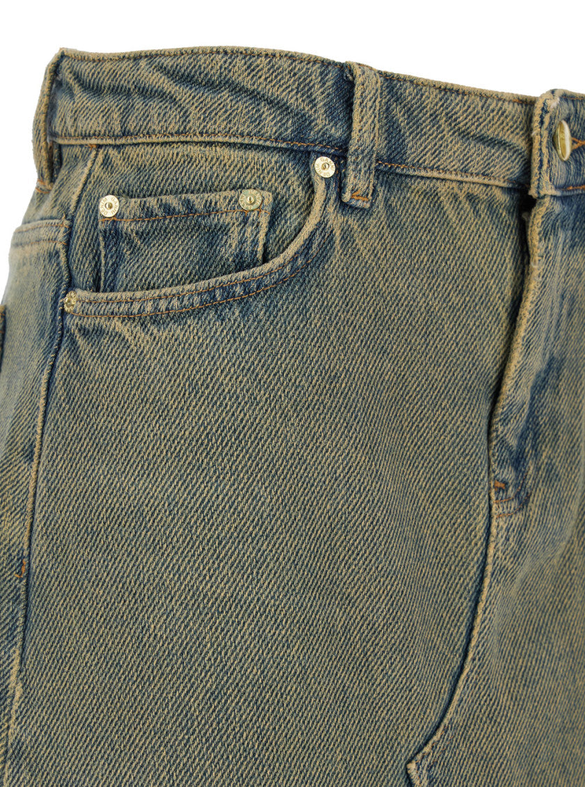 Light Blue Overdyed Heavy skirt 3