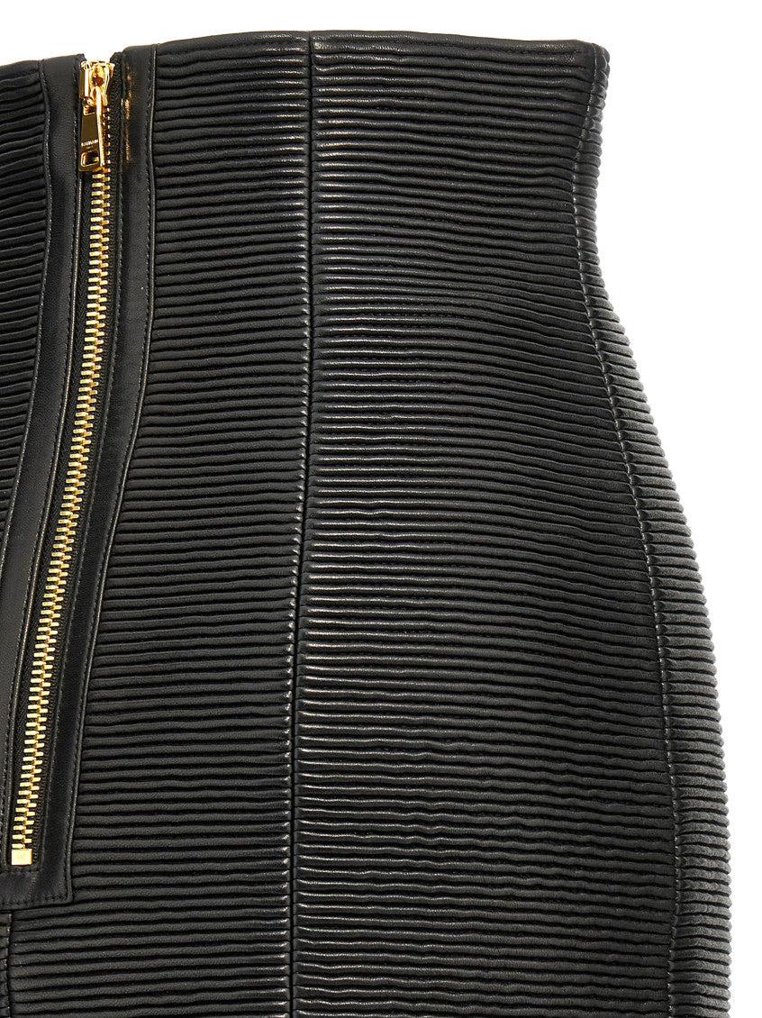 Black HW Rolled skirt 4