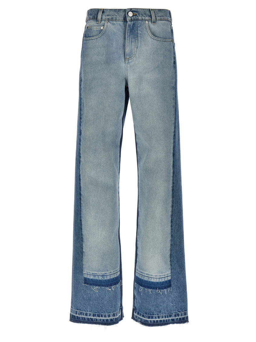 Light Blue Layered jeans 1