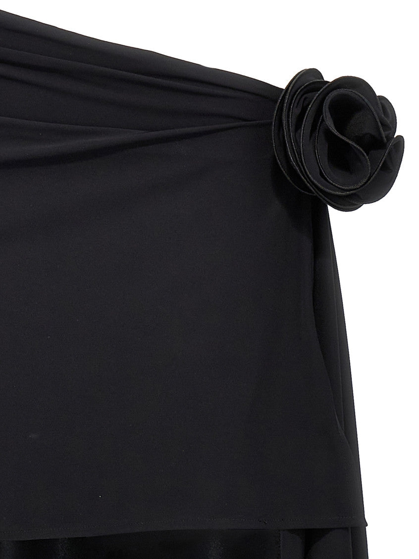 Black Asymmetrical mini skirt 3