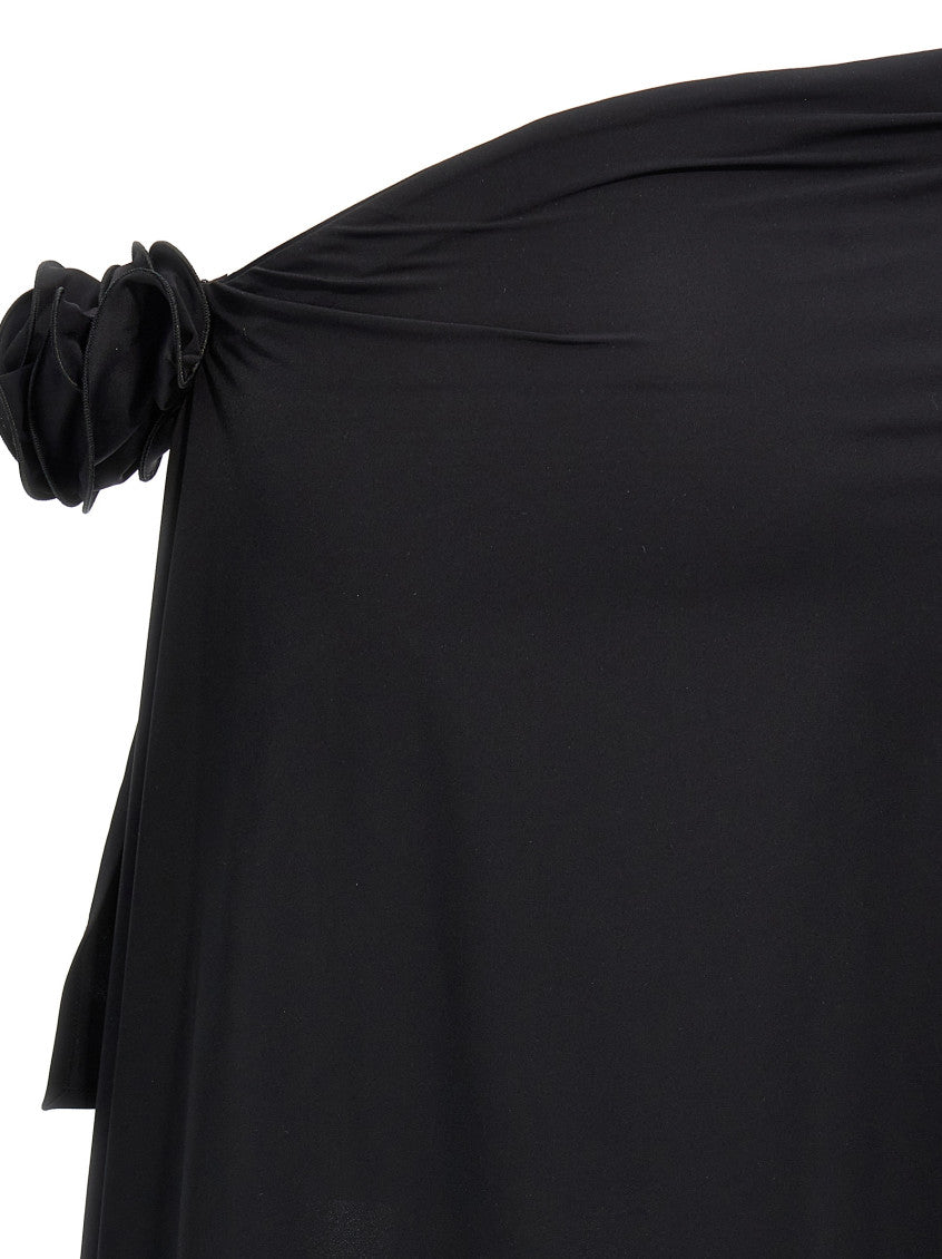Black Asymmetrical mini skirt 4