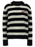 BlackWhite Striped sweater 1