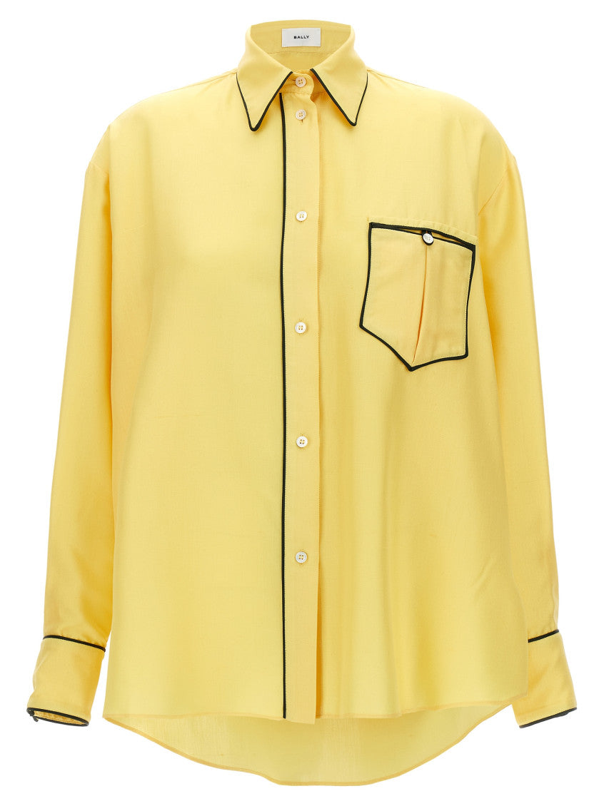 Yellow Silk shirt 1