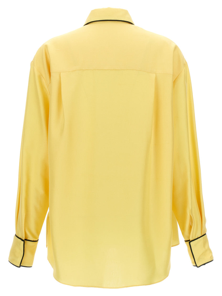 Yellow Silk shirt 2
