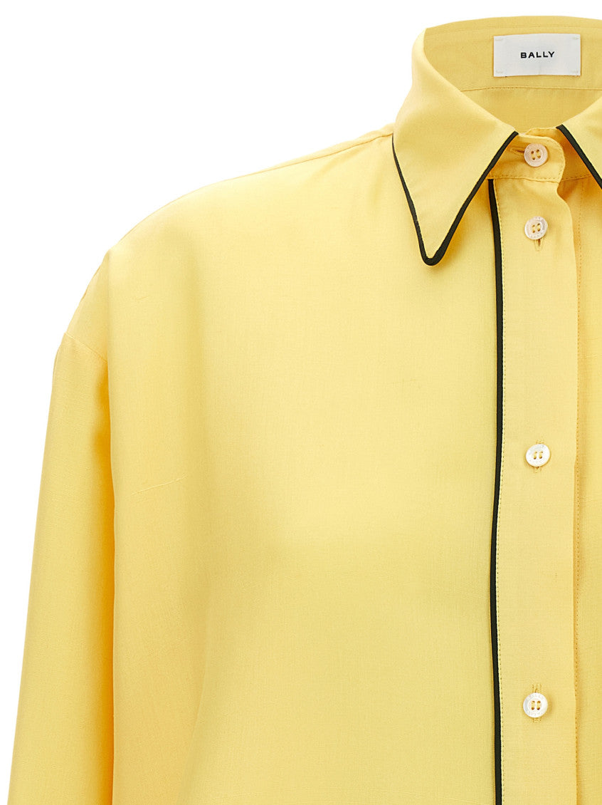 Yellow Silk shirt 3