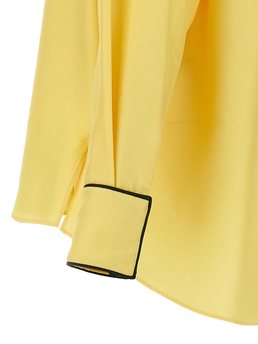 Yellow Silk shirt 4