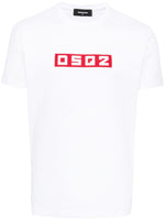 White DSQ2 logo-appliqu T-shirt 1