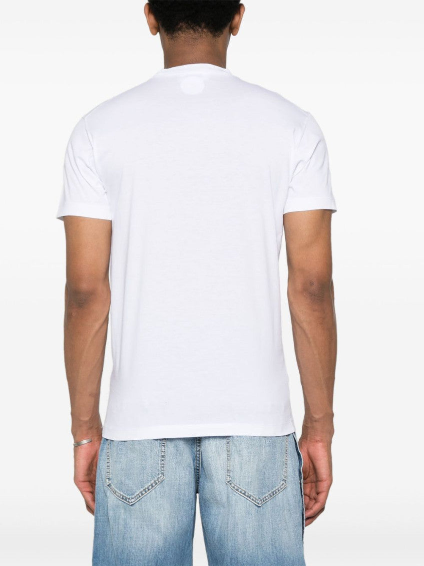 White DSQ2 logo-appliqu T-shirt 3