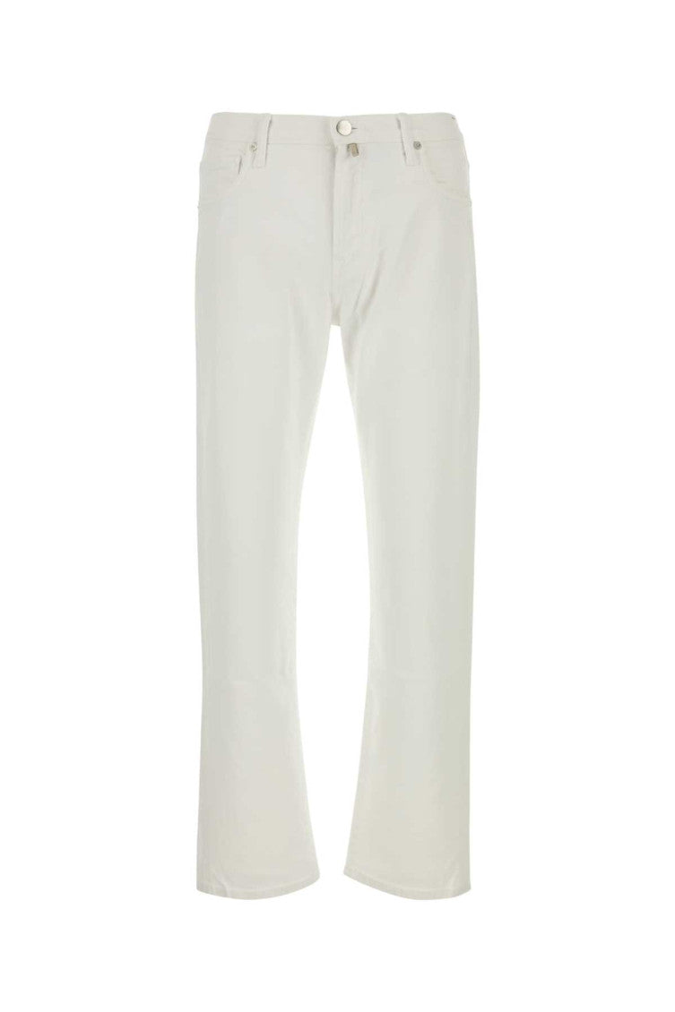 White stretch denim jeans  1