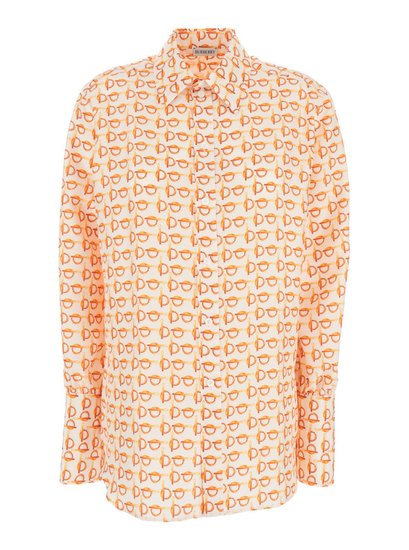 Orange B Silk Shirt 1
