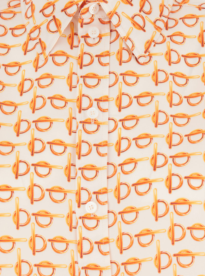 Orange B Silk Shirt 3