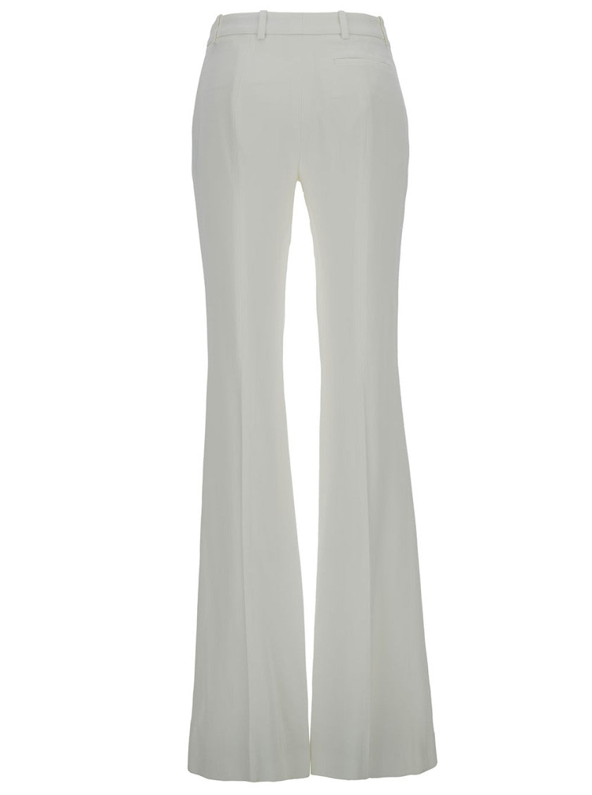 White Bootcut Pants 2