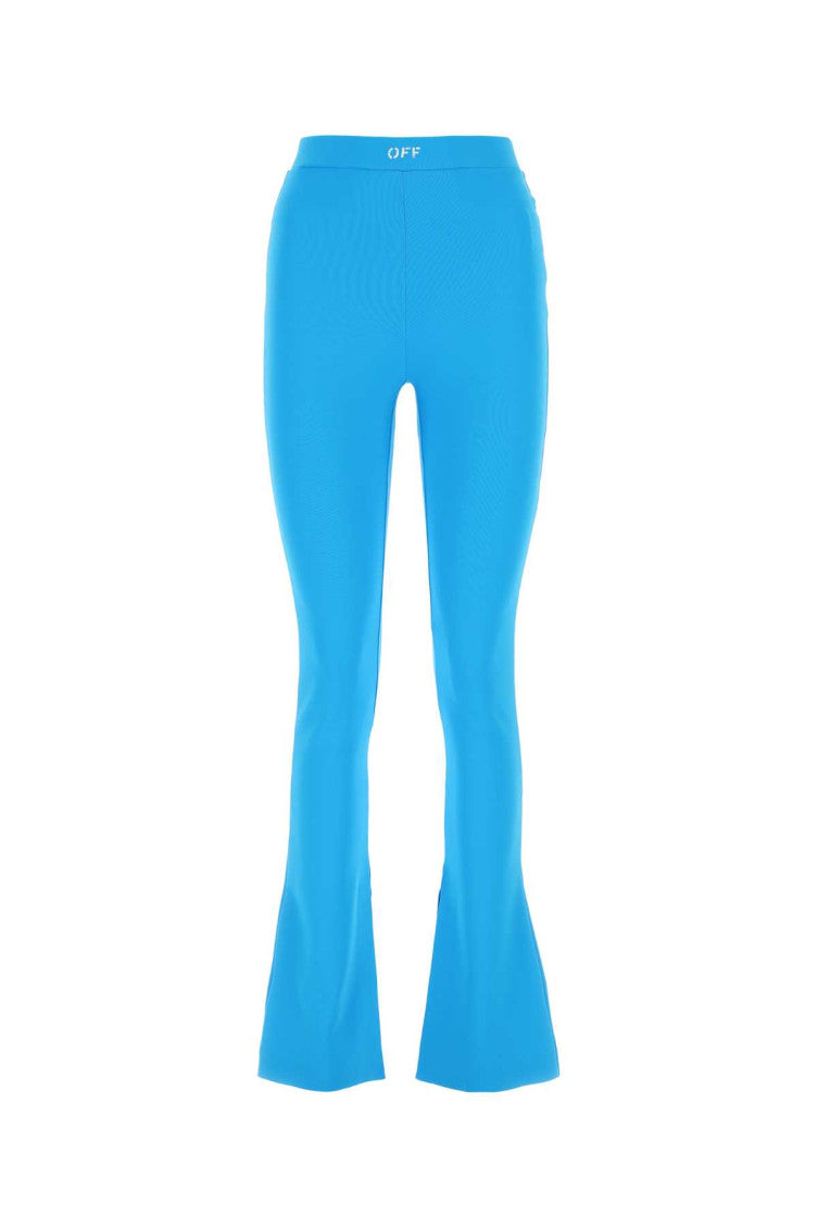 Light Blue Flared Leggings 1