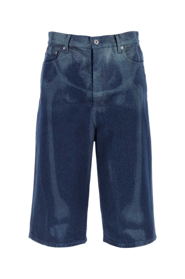 Blue Denim Bermuda Shorts 1