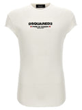 White Logo Print T-shirt 1
