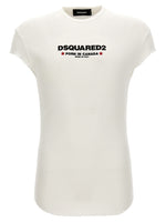 White Logo Print T-shirt 1