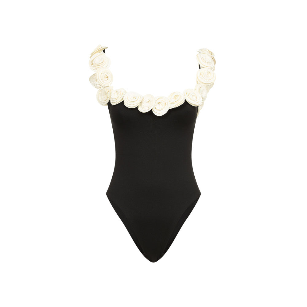 Black Hilal One Piece Swimsuit 1