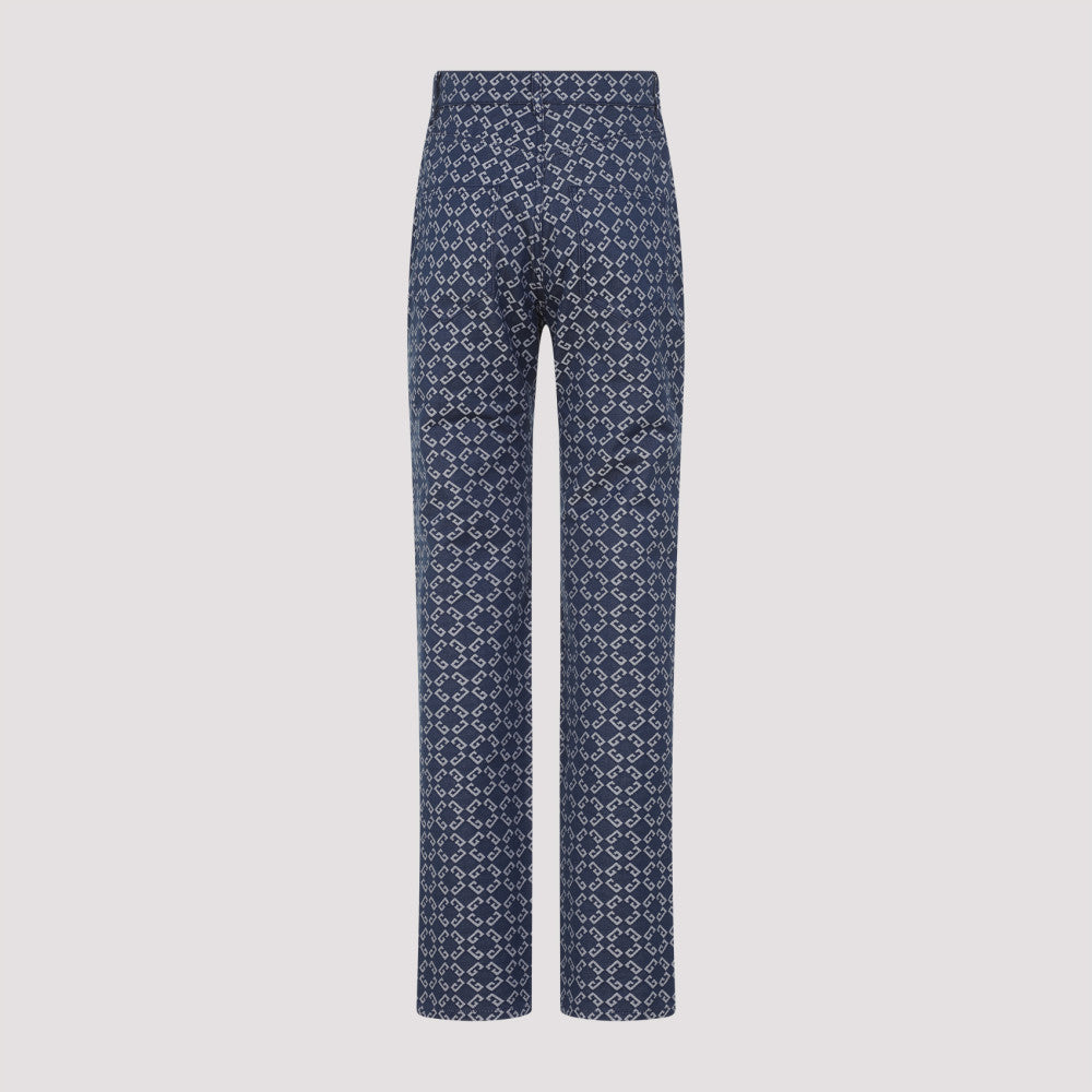 Blue Monogram Denim Jeans 4