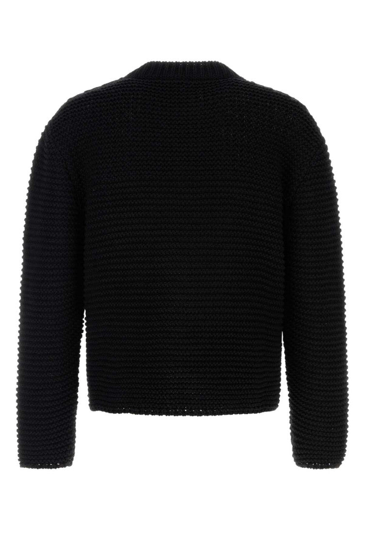Black crochet sweater  2