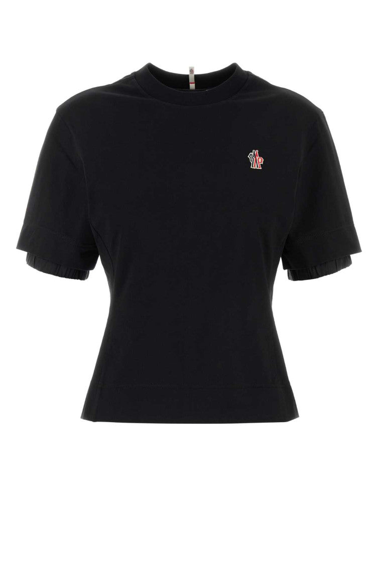Black Logo-patch Cotton T-shirt 1