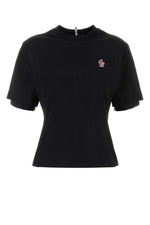Black Logo-patch Cotton T-shirt 1