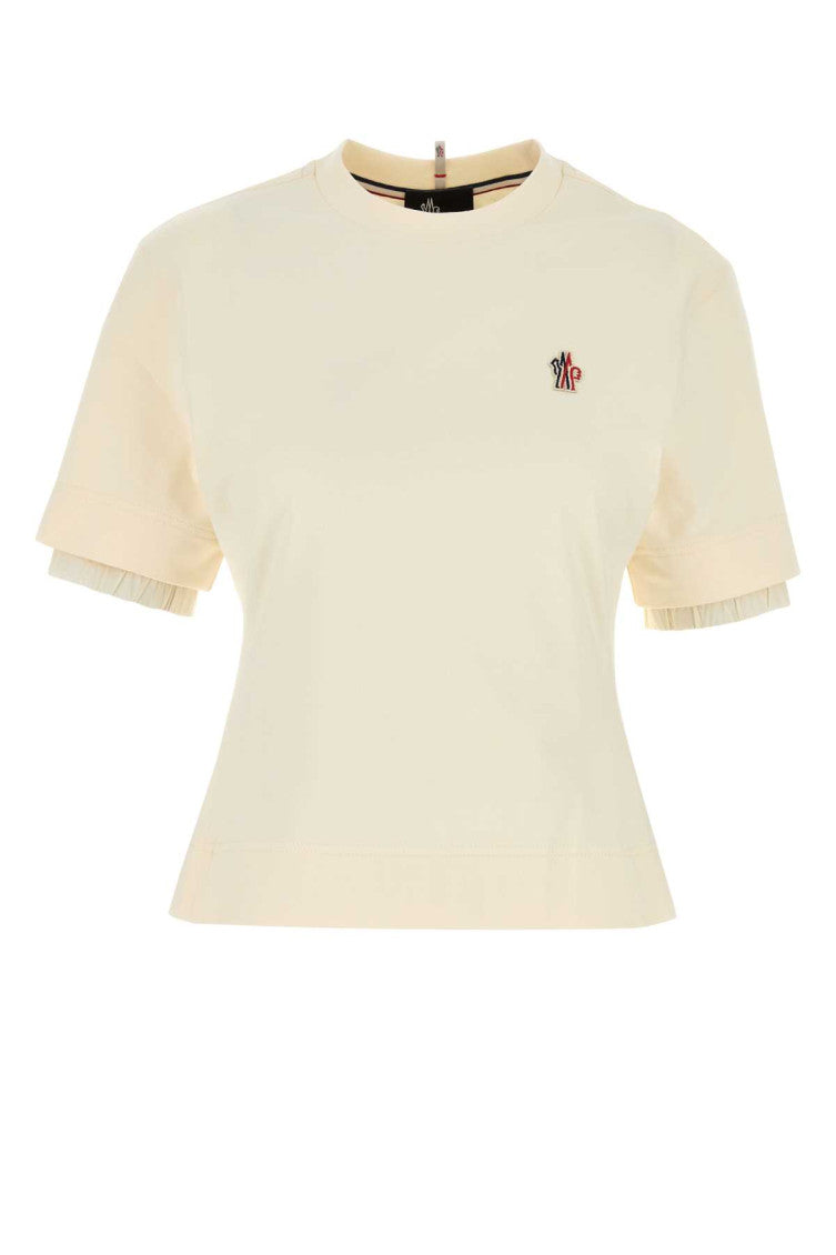 Ivory Logo-patch Cotton T-shirt 1