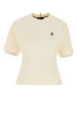 Ivory Logo-patch Cotton T-shirt 1