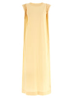 Yellow Crew Neck Midi Dress 1