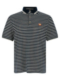 Blue Striped Logo Polo 1