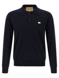 Blue Full Sleeves Logo Polo 1