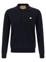 Blue Full Sleeves Logo Polo 1