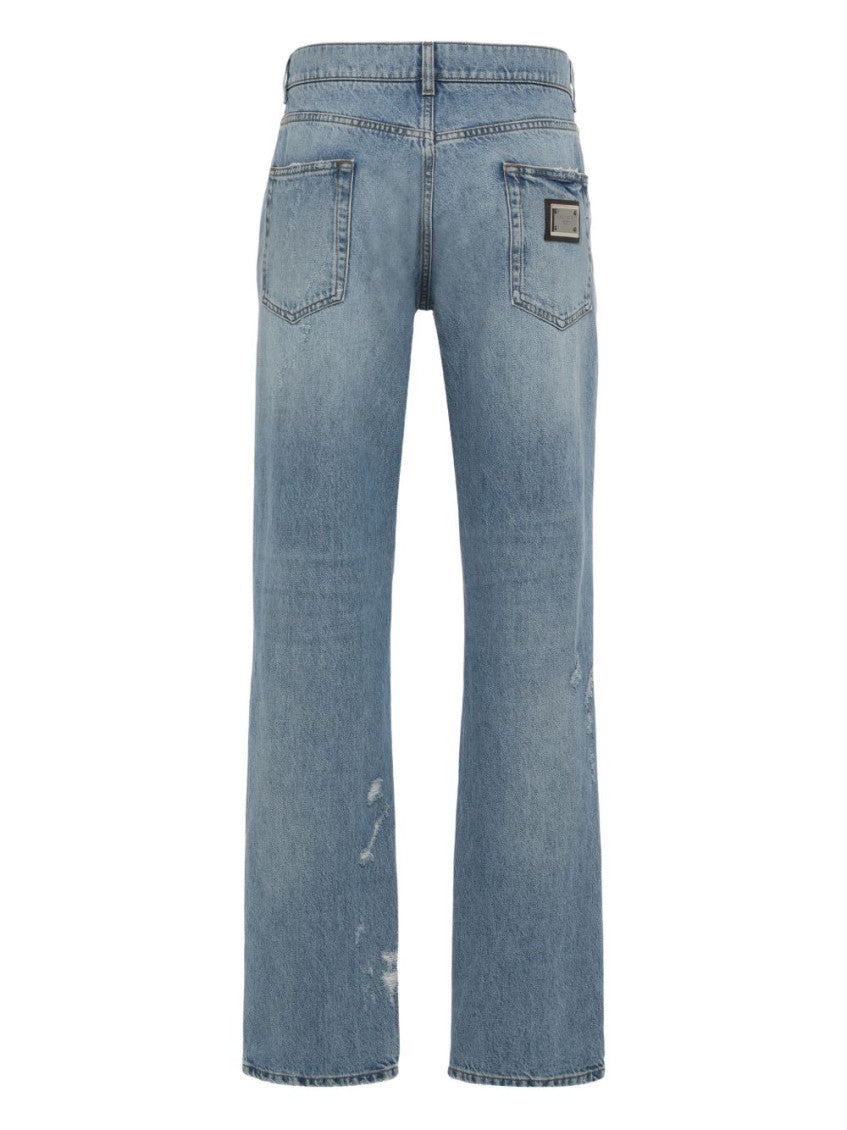 Light Blue Straight Fit Jeans 2