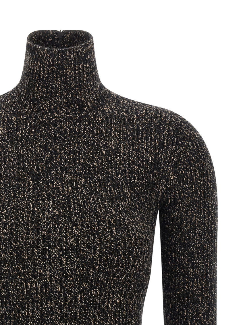 Black 'Azulene1234' Turtleneck Sweater 3