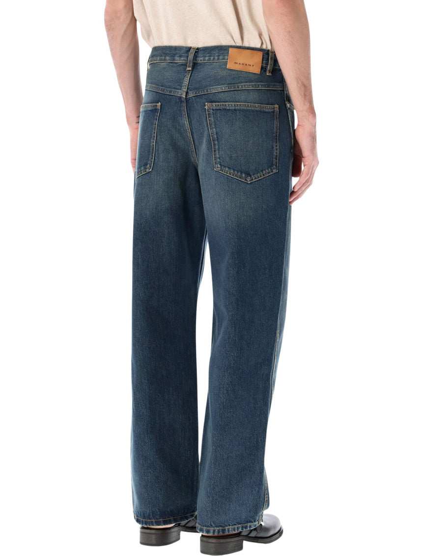 Blue Wide-Leg Jeans 2