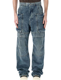 Dark Blue Cargo Pants 1