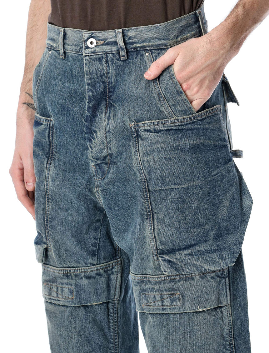 Dark Blue Cargo Pants 3