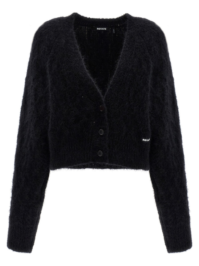 Black 'Flufy Knit' Cardigan 1